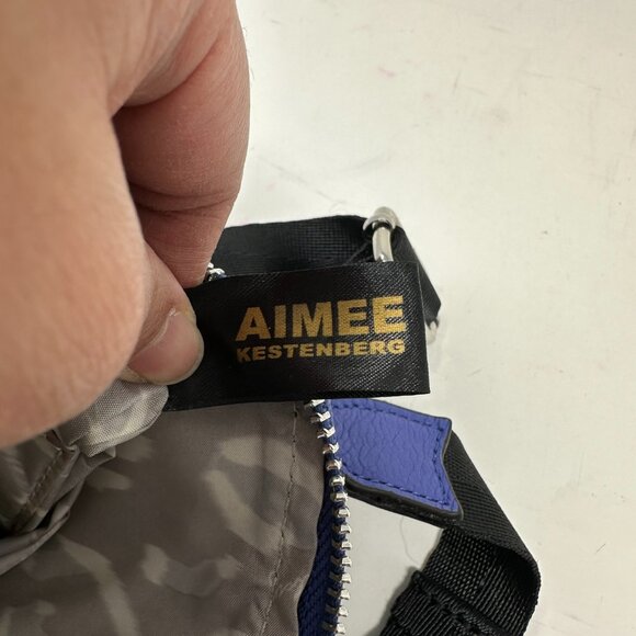 Aimee Kestenberg Leather Crossbody Bag Just Saying Lapis Blue - Picture 13 of 14